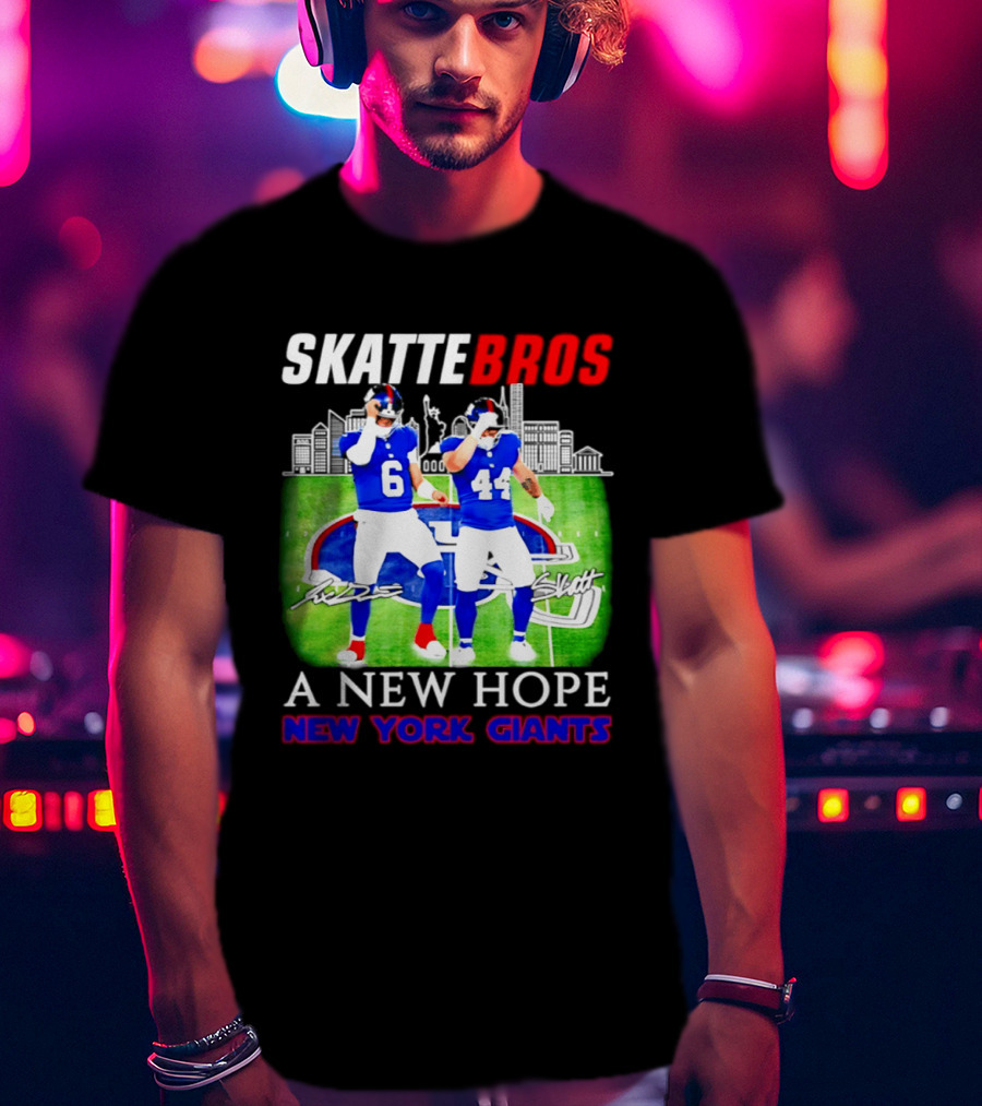 Skattebros Jaxson Dart Cam Skattebo New York Giants A New Hope T-Shirt