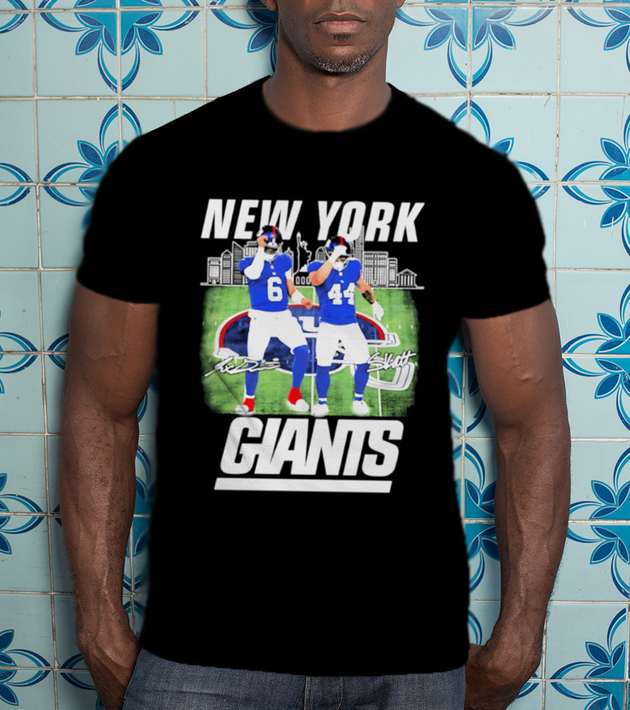 New York Giants Jaxson Cam Signatures Stadium T-Shirt