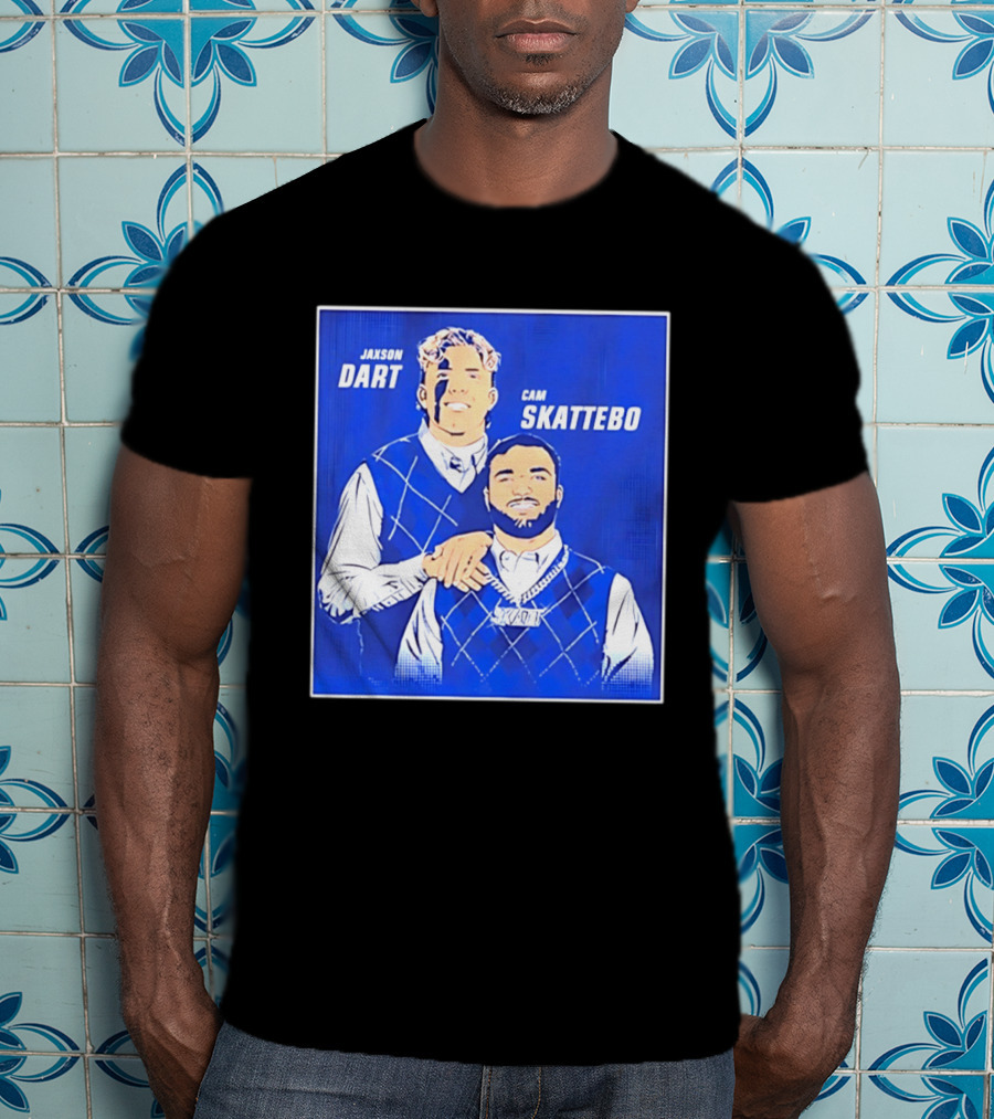 Jaxson Dart Cam Skattebo Step Brothers New York Giants Comedy T-Shirt