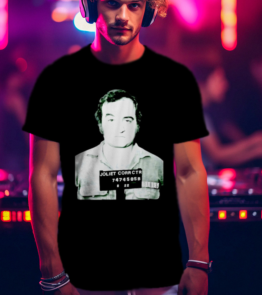 John Belushi Joliet Correctional Blues Shot 7474505B T-Shirt
