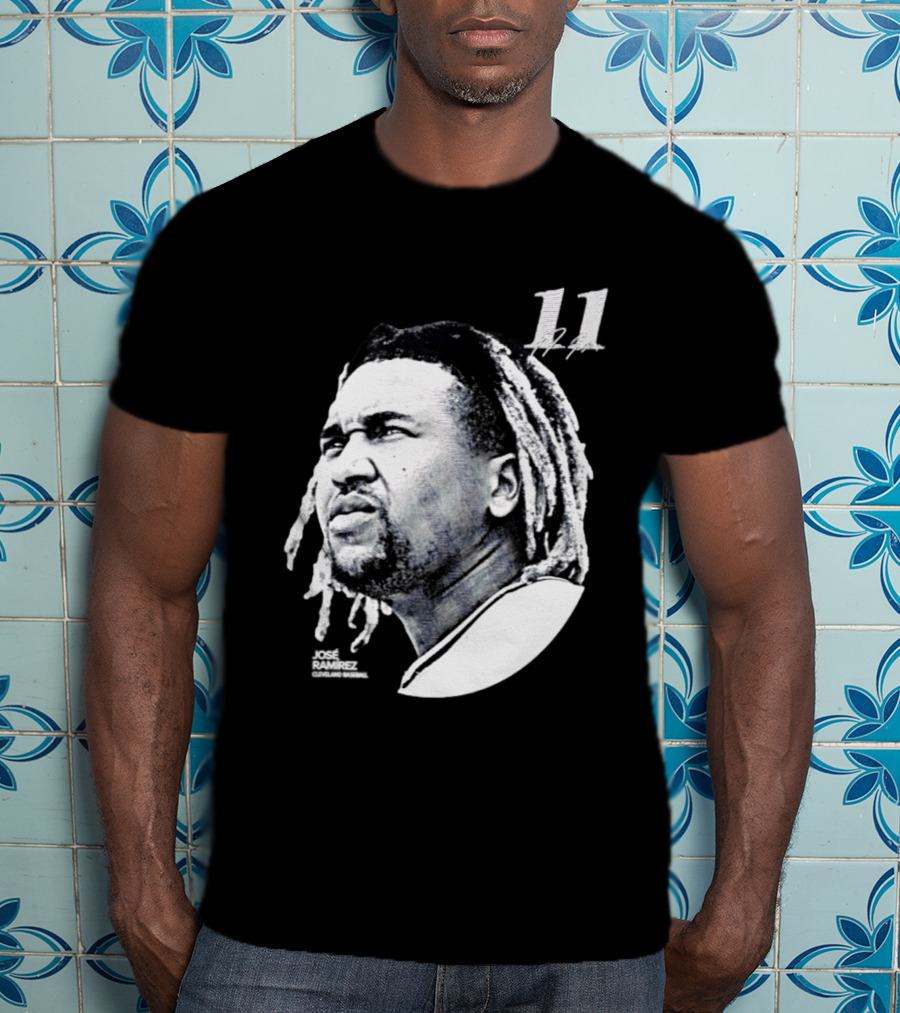 Jose Ramirez Cleveland Guardians 2026 Lineage Series 11 T-Shirt