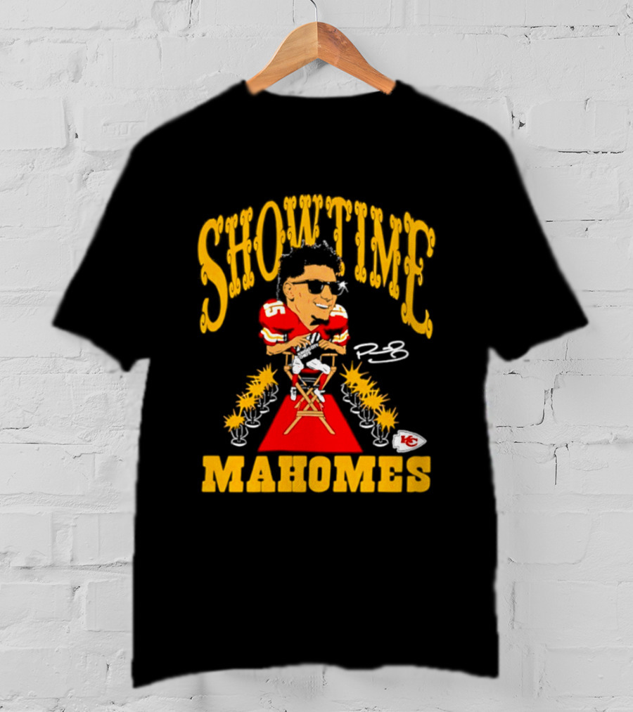 Showtime Mahomes Kansas City Chiefs Football Iconic Caricature T-Shirt