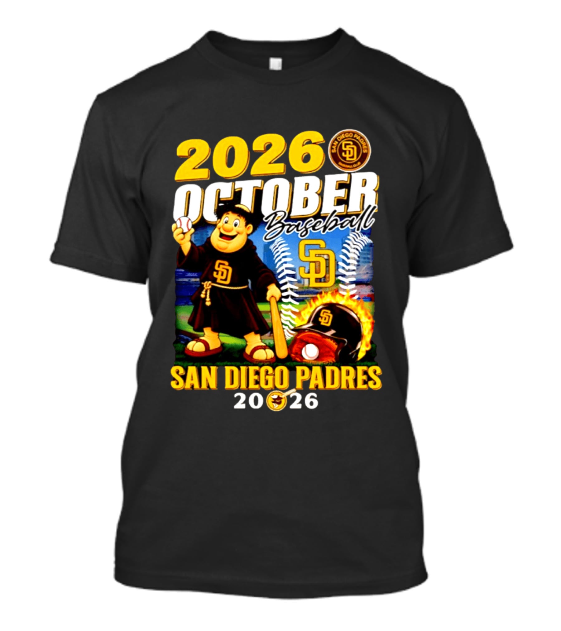 San Diego Padres 2026 October Baseball Postseason T-Shirt
