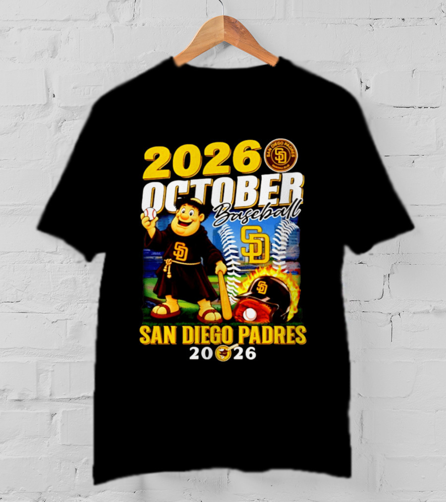 San Diego Padres 2026 October Baseball Postseason T-Shirt