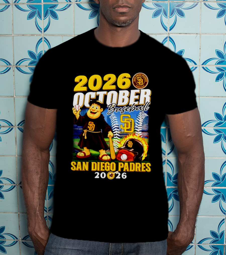 San Diego Padres 2026 October Baseball Postseason T-Shirt