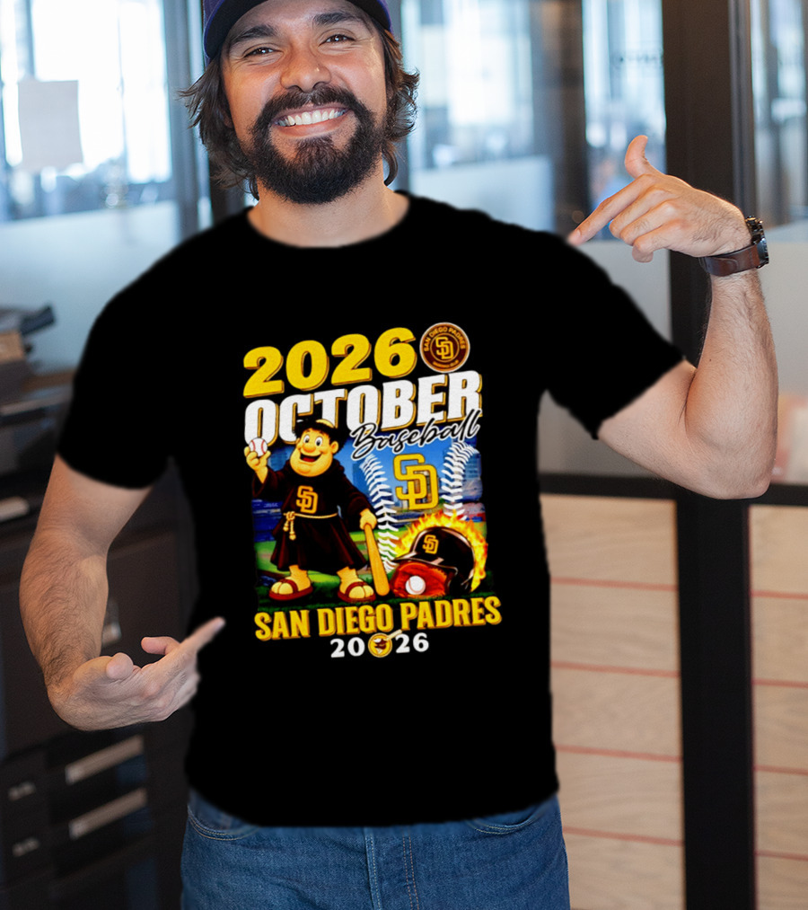 San Diego Padres 2026 October Baseball Postseason T-Shirt
