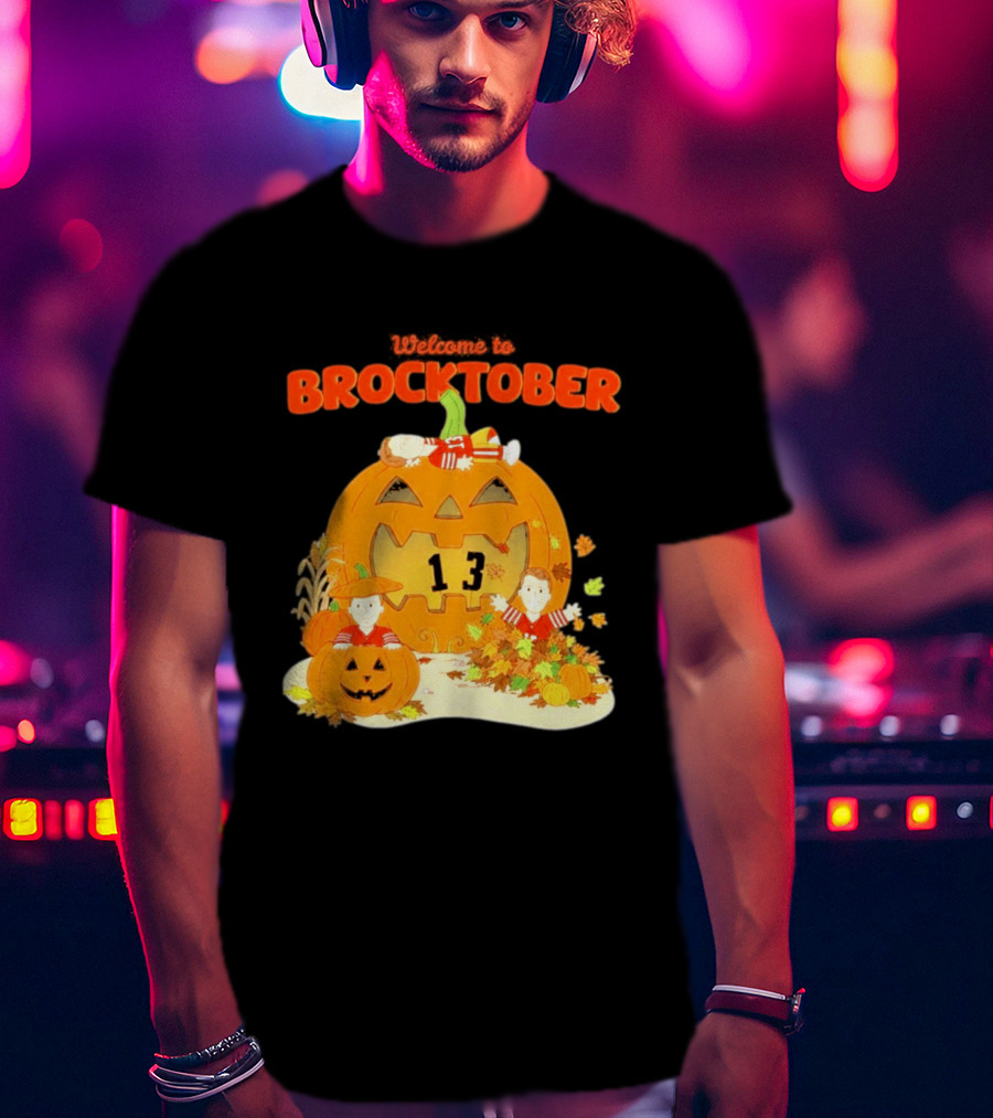 Welcome To Brocktober Brock Purdy 13 Halloween Pumpkin Fun T-Shirt