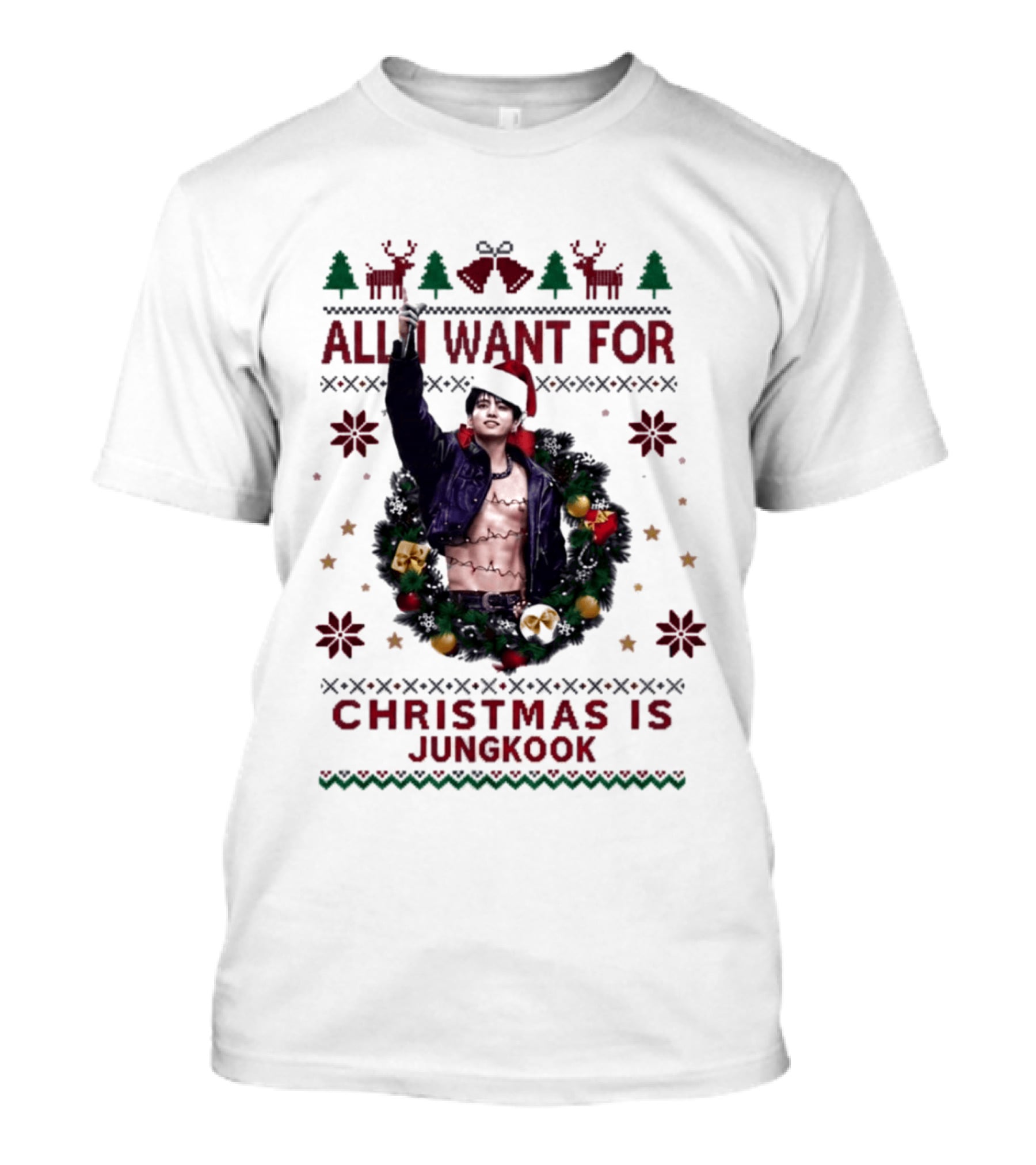 All I Want For Christmas Is Jungkook Holiday T-Shirt