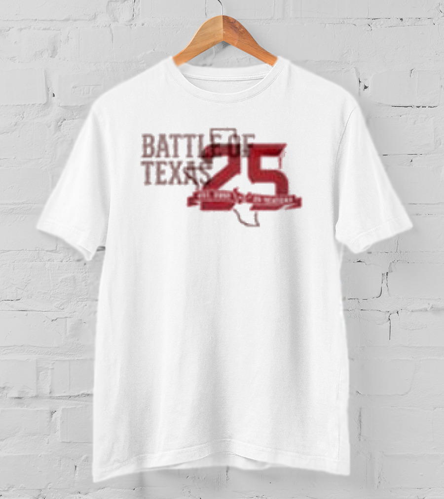 Dallas Cowboys Vs Houston Texans Battle Of Texas 25 Years Strong 2026 T-Shirt