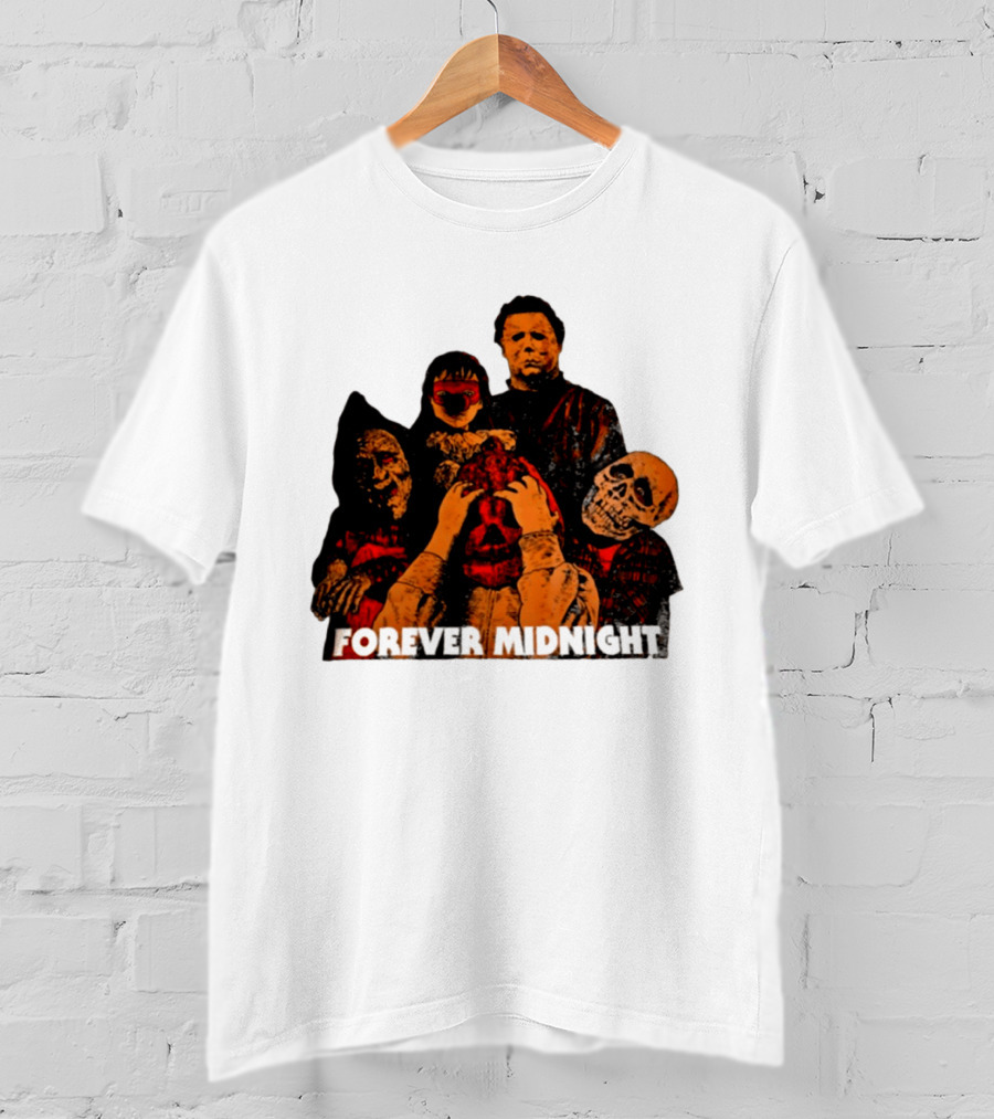 Forever Midnight Horror Icons Halloween Classic Characters T-Shirt