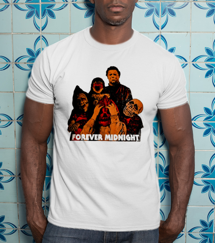 Forever Midnight Horror Icons Halloween Classic Characters T-Shirt