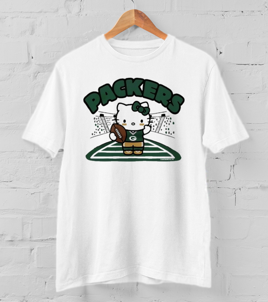 Hello Kitty Packers Football Stadium Collaboration T-Shirt
