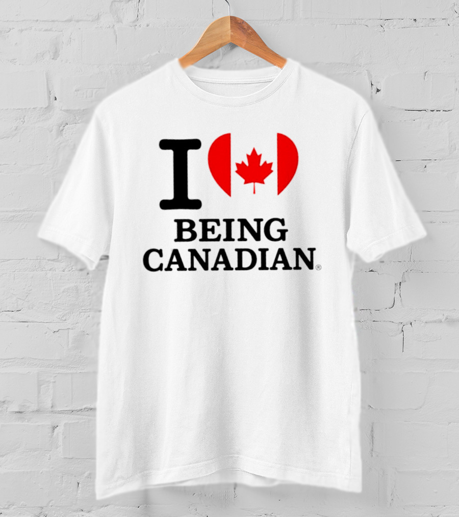 I Heart Maple Leaf Being Canadian T-Shirt