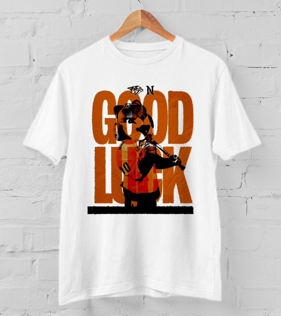 Nashville Predators Gnash Good Luck Hockey T-Shirt