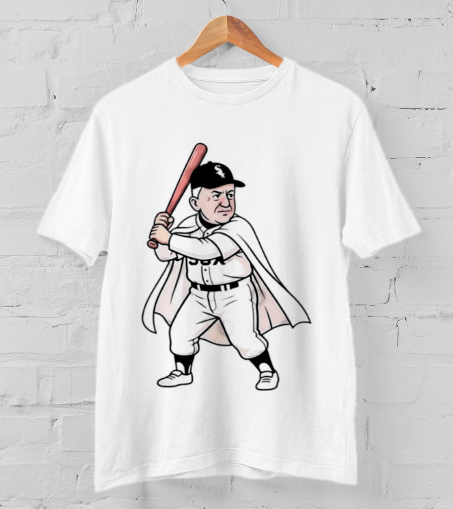 Pope Leo Swing Chicago White Sox 2026 Cartoon Baseball Player T-Shirt
