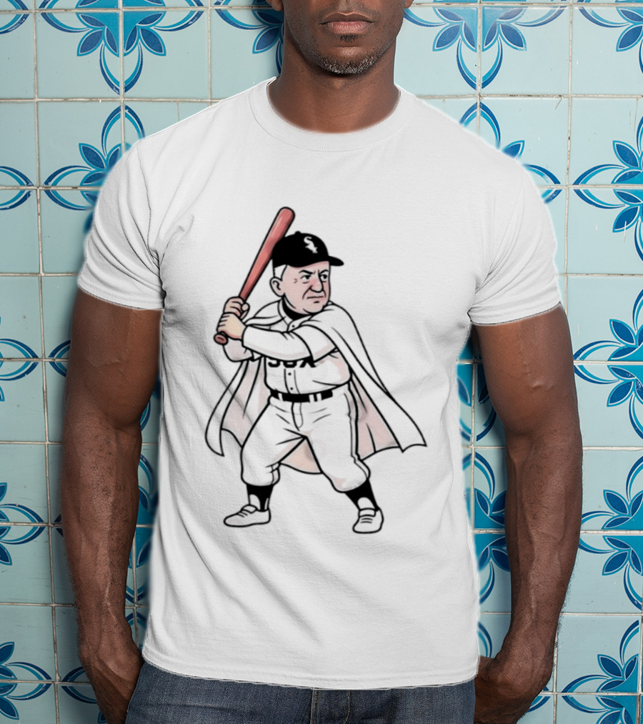Pope Leo Swing Chicago White Sox 2026 Cartoon Baseball Player T-Shirt