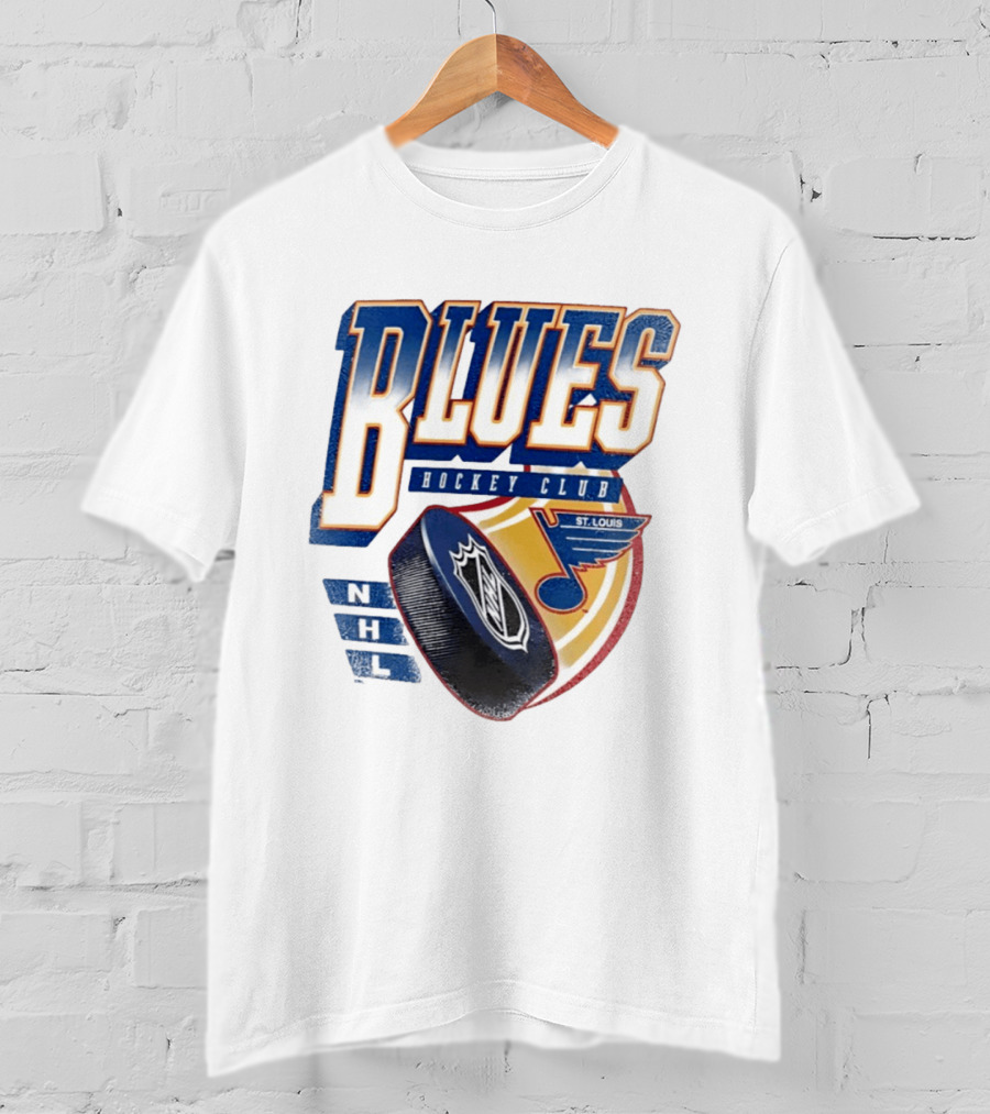 St. Louis Blues NHL Hockey Club Iconic Timeless Blue Note T-Shirt