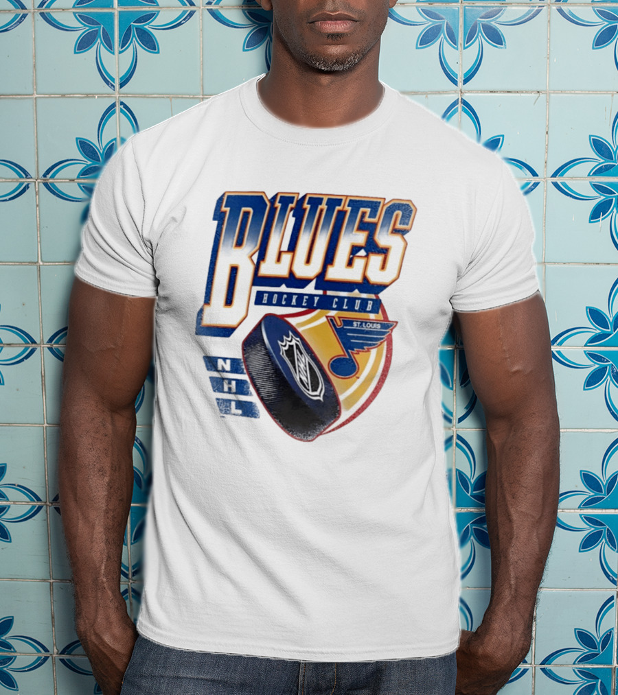 St. Louis Blues NHL Hockey Club Iconic Timeless Blue Note T-Shirt