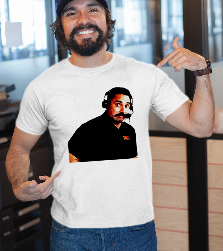 Steve Sarkisian Headset Shocked Longhorns Face Meme T-Shirt