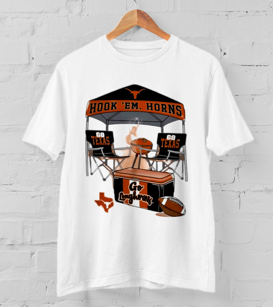 Texas Longhorns Hook 'Em Horns Go Texas 2026 NCAA Tailgater Hometown Football Fan Essentials T-Shirt