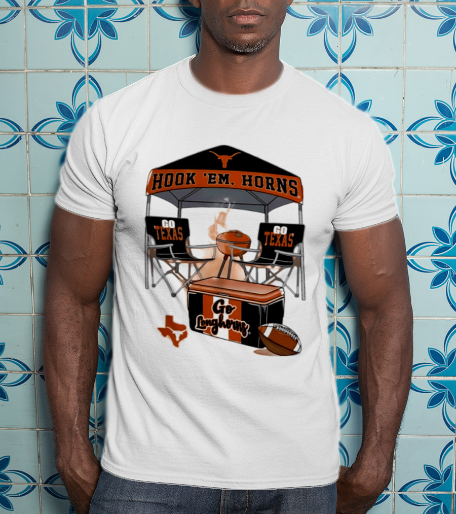 Texas Longhorns Hook 'Em Horns Go Texas 2026 NCAA Tailgater Hometown Football Fan Essentials T-Shirt