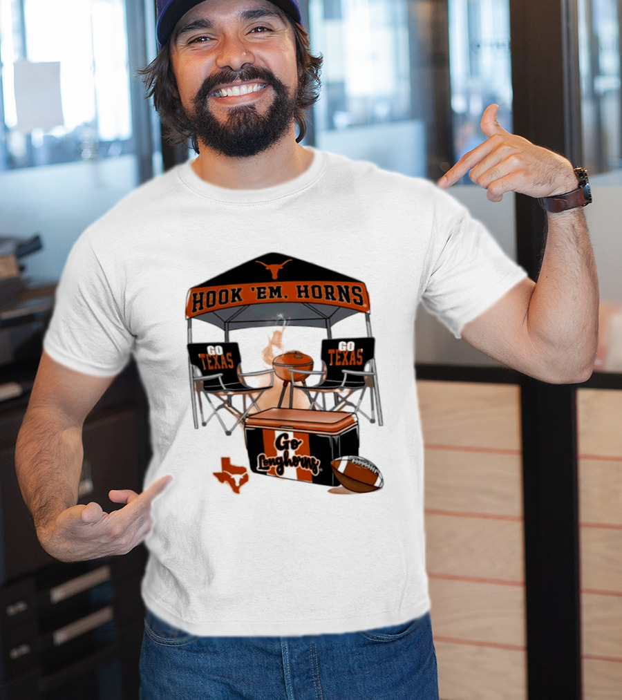 Texas Longhorns Hook 'Em Horns Go Texas 2026 NCAA Tailgater Hometown Football Fan Essentials T-Shirt