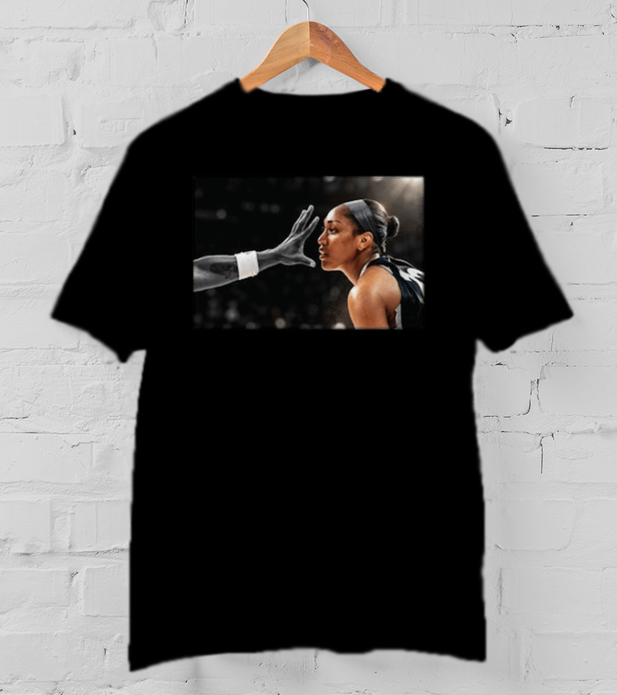 A'ja Wilson Las Vegas Aces Basketball Intensity Hand In The Face T-Shirt