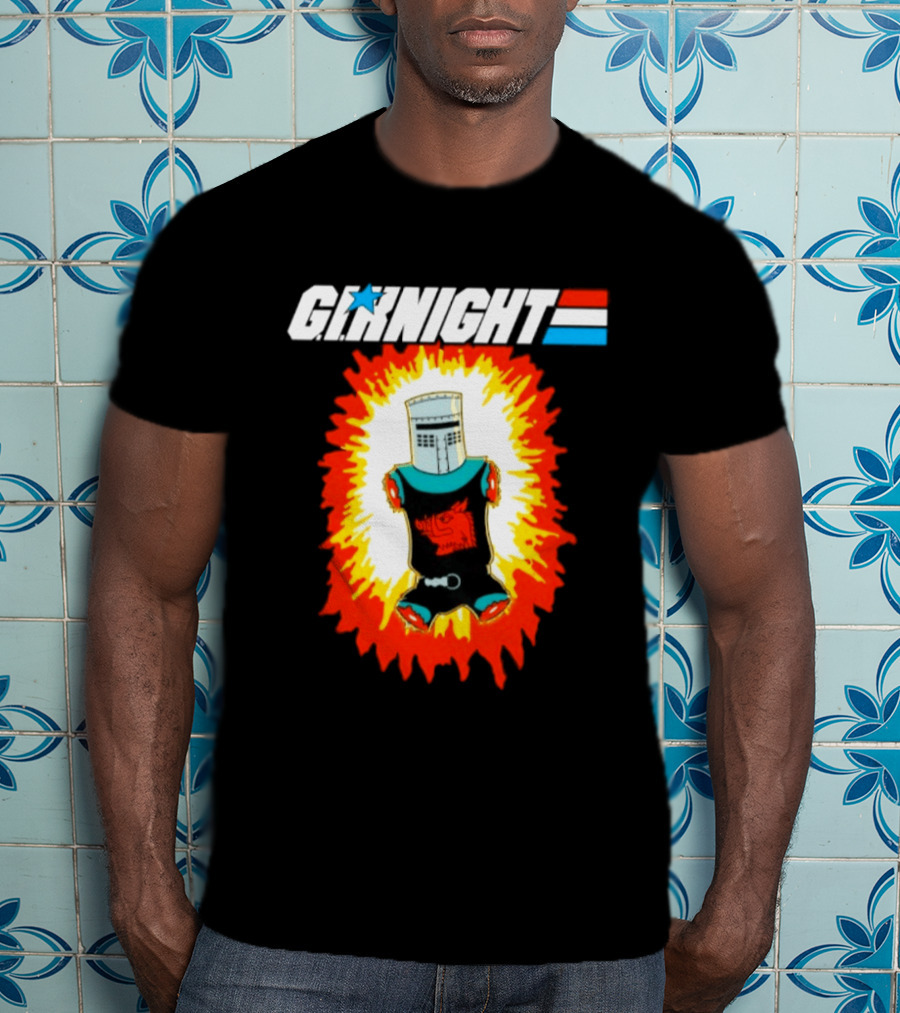 GI Night Black Knight Monty Python Exploding T-Shirt