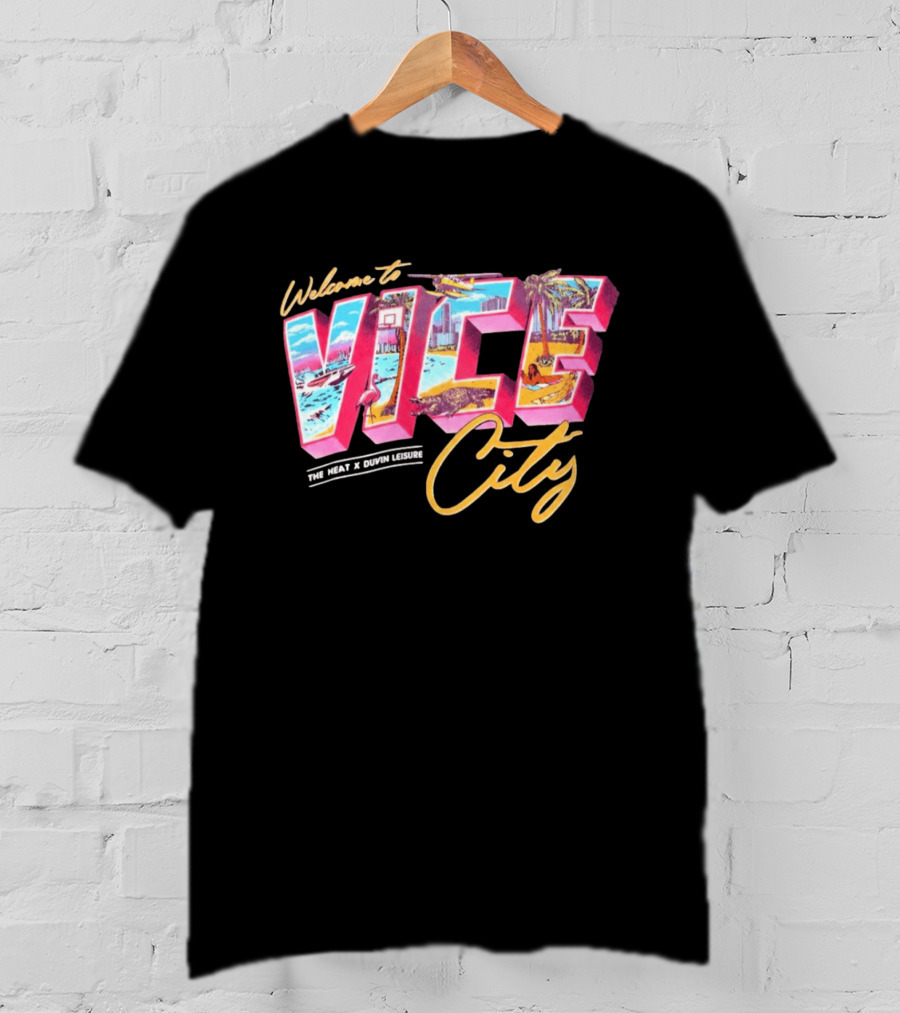 Welcome To Vice City The Heat & Duvin Leisure Miami GTA 6 T-Shirt