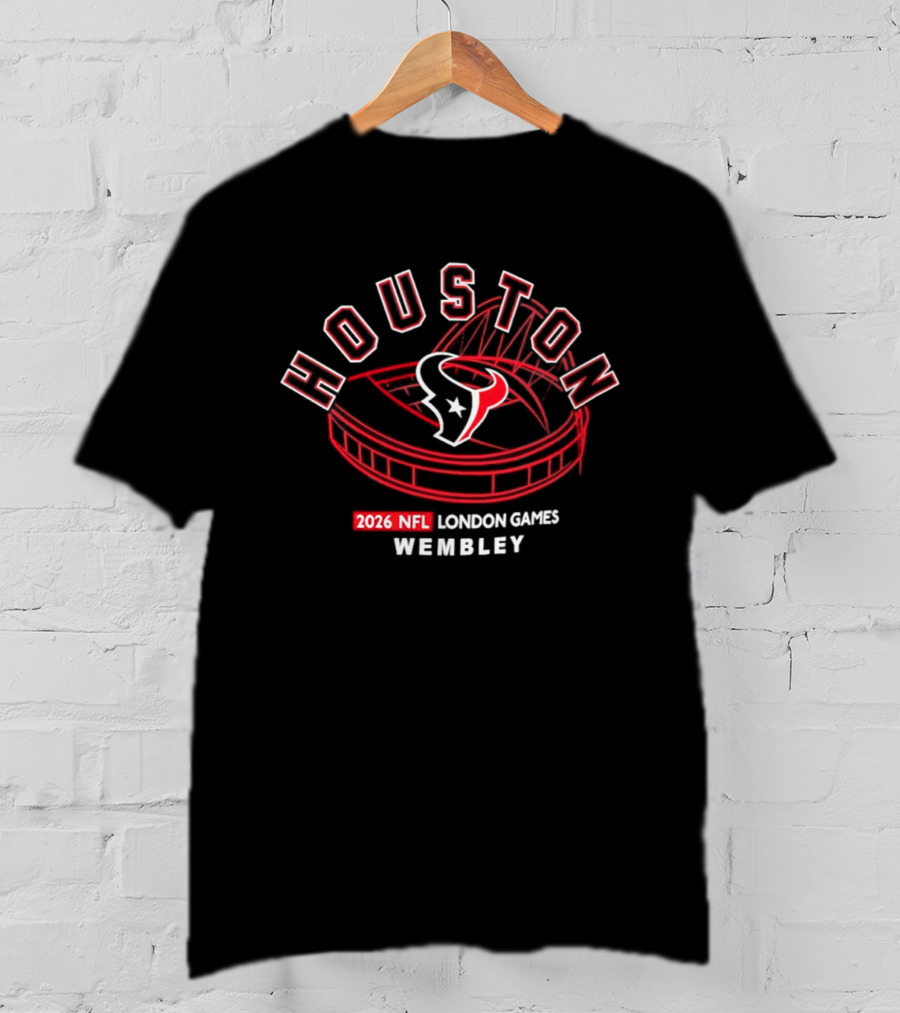 Houston Texans 2026 NFL London Games Wembley Stadium T-Shirt