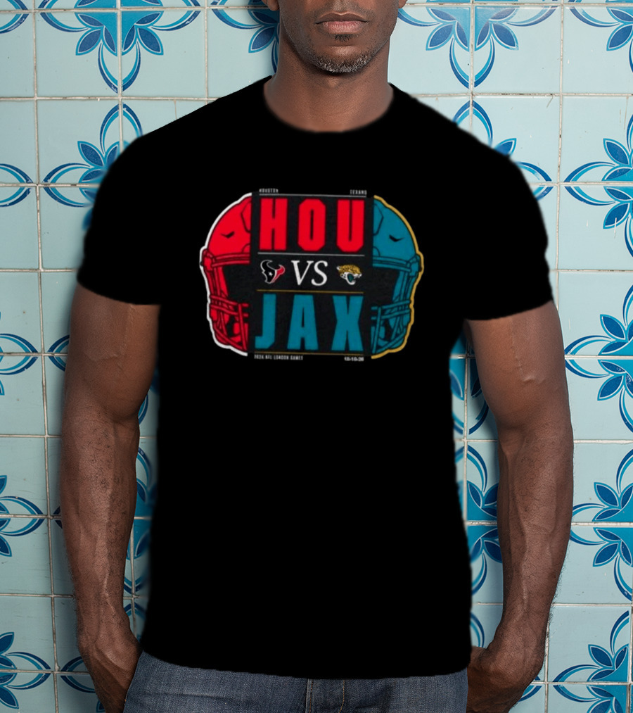 Houston Texans Vs Jacksonville Jaguars 2026 London International City Games Match Up T-Shirt
