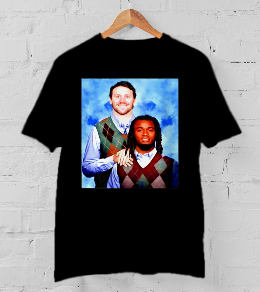 Josh Allen James Cook Buffalo Bills Step Brothers Meme Football Comedy T-Shirt