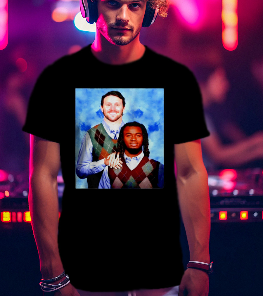Josh Allen James Cook Buffalo Bills Step Brothers Meme Football Comedy T-Shirt