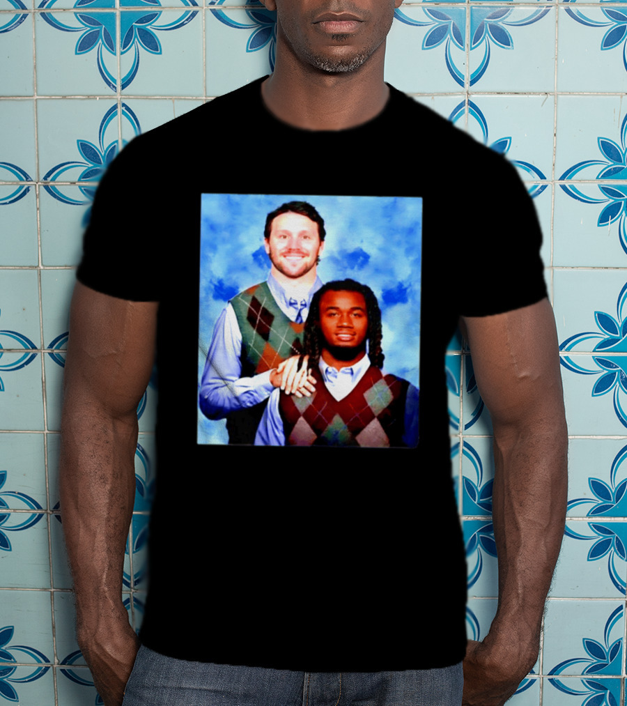 Josh Allen James Cook Buffalo Bills Step Brothers Meme Football Comedy T-Shirt