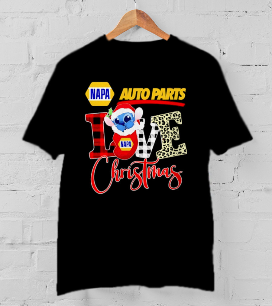 NAPA Auto Parts Stitch Christmas Love Holiday 2026 T-Shirt
