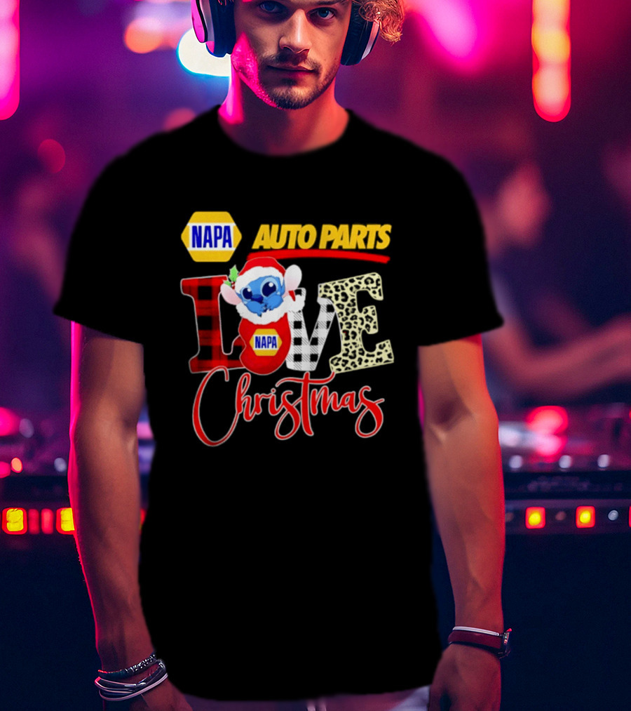 NAPA Auto Parts Stitch Christmas Love Holiday 2026 T-Shirt
