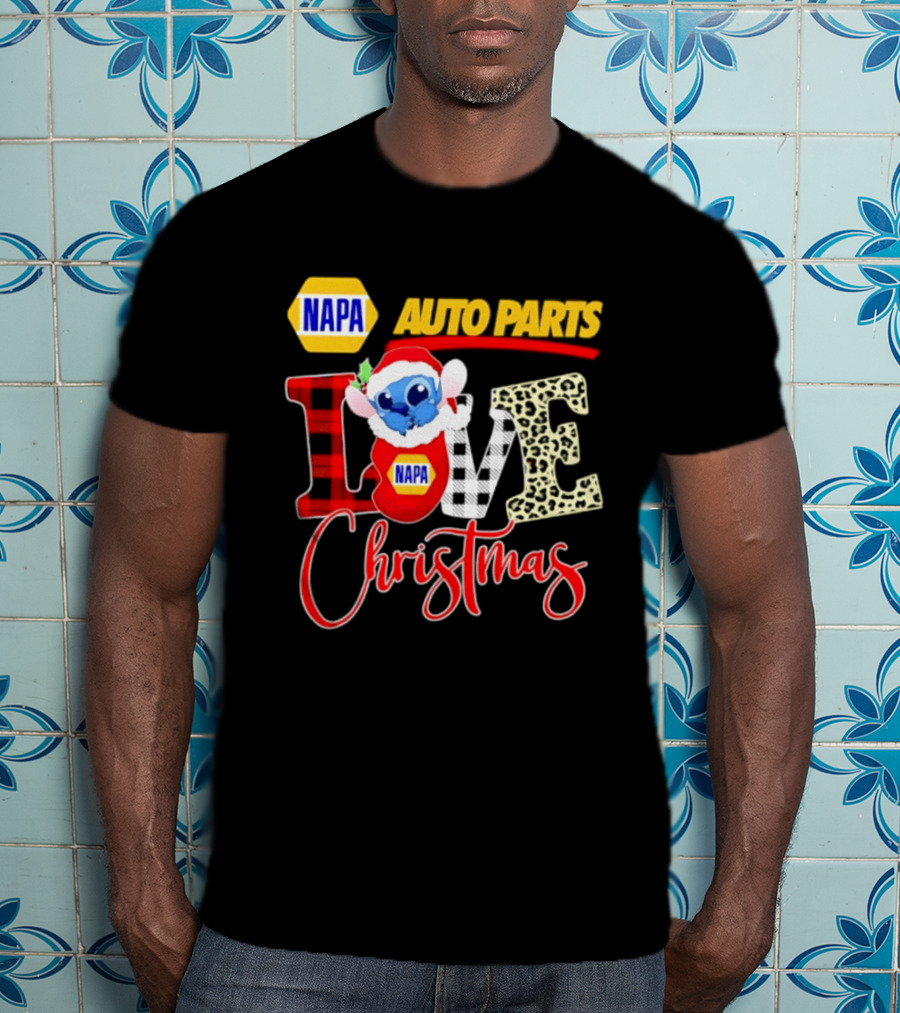 NAPA Auto Parts Stitch Christmas Love Holiday 2026 T-Shirt