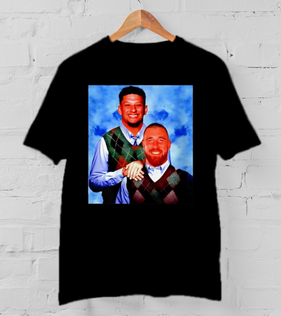 Patrick Mahomes Travis Kelce Step Brothers Meme Football T-Shirt
