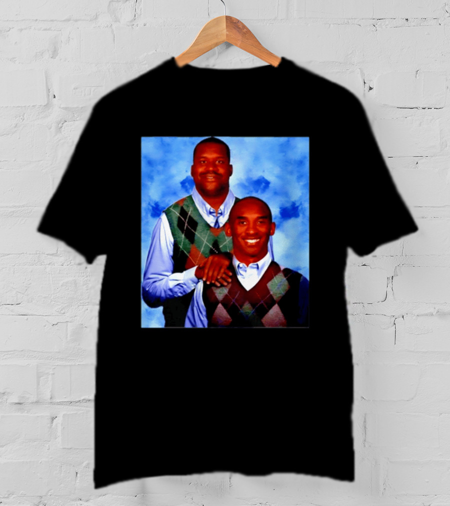 Shaquille O'Neal Kobe Bryant Step Brothers Meme Basketball T-Shirt