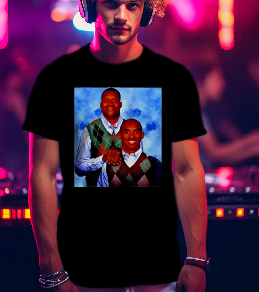 Shaquille O'Neal Kobe Bryant Step Brothers Meme Basketball T-Shirt