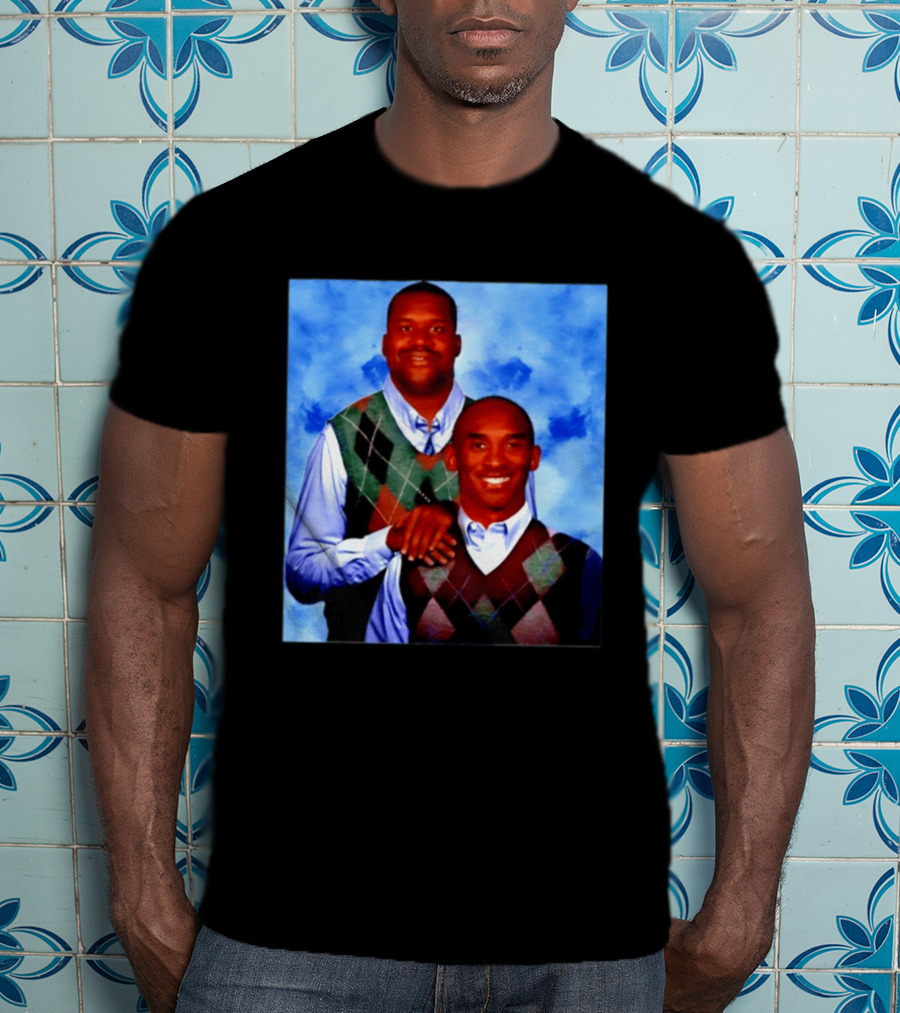 Shaquille O'Neal Kobe Bryant Step Brothers Meme Basketball T-Shirt