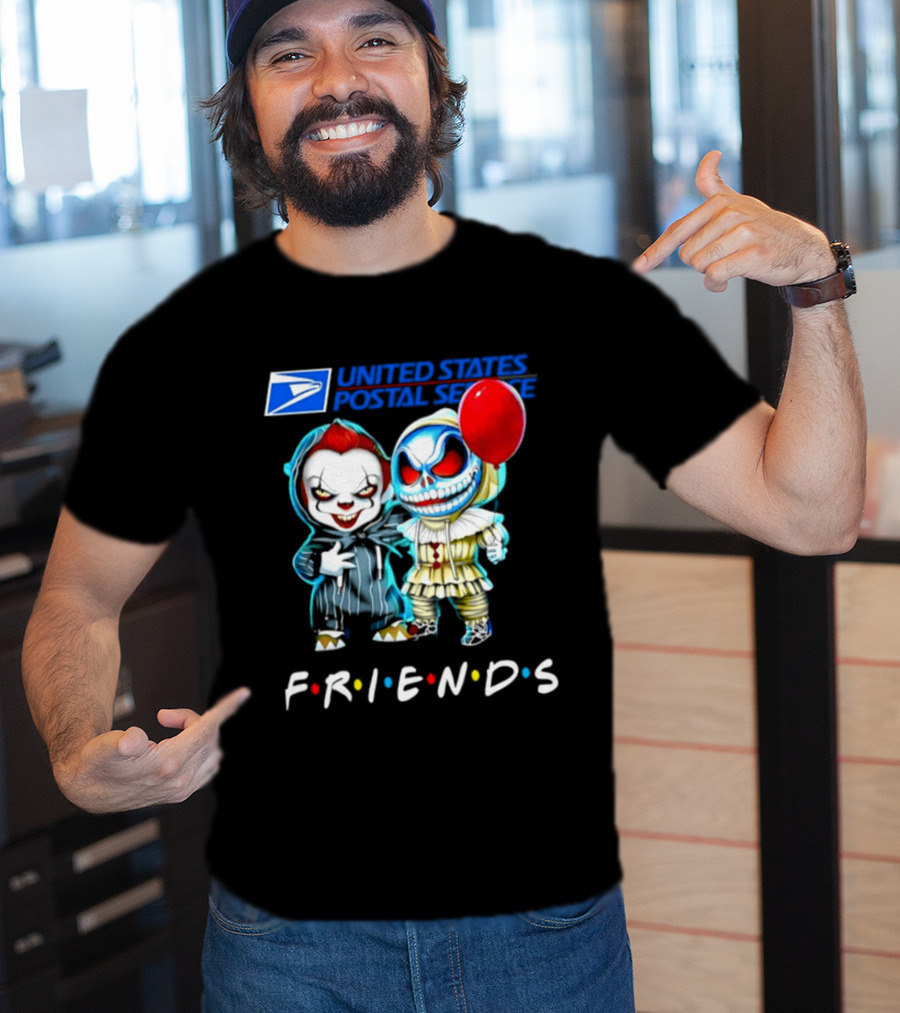 United States Postal Service Pennywise Skellington Friends 2026 Halloween T-Shirt