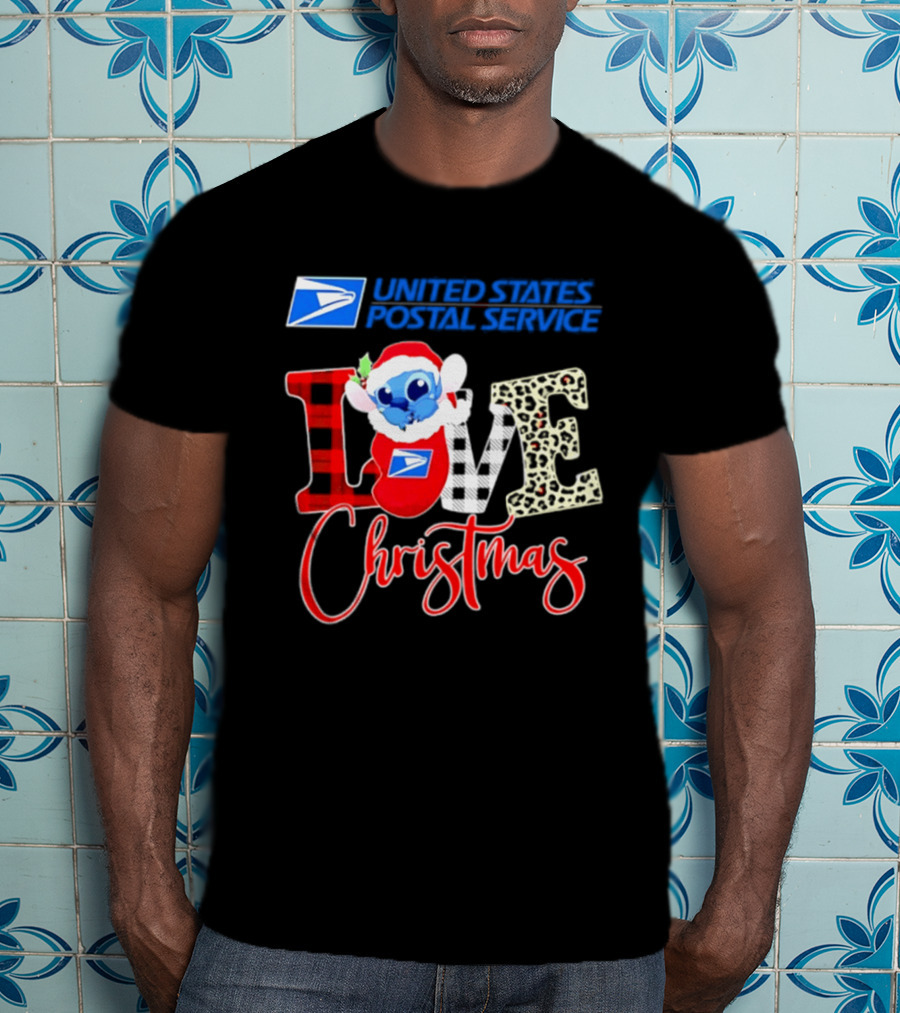United States Postal Service Stitch Love Christmas 2026 Collaboration T-Shirt