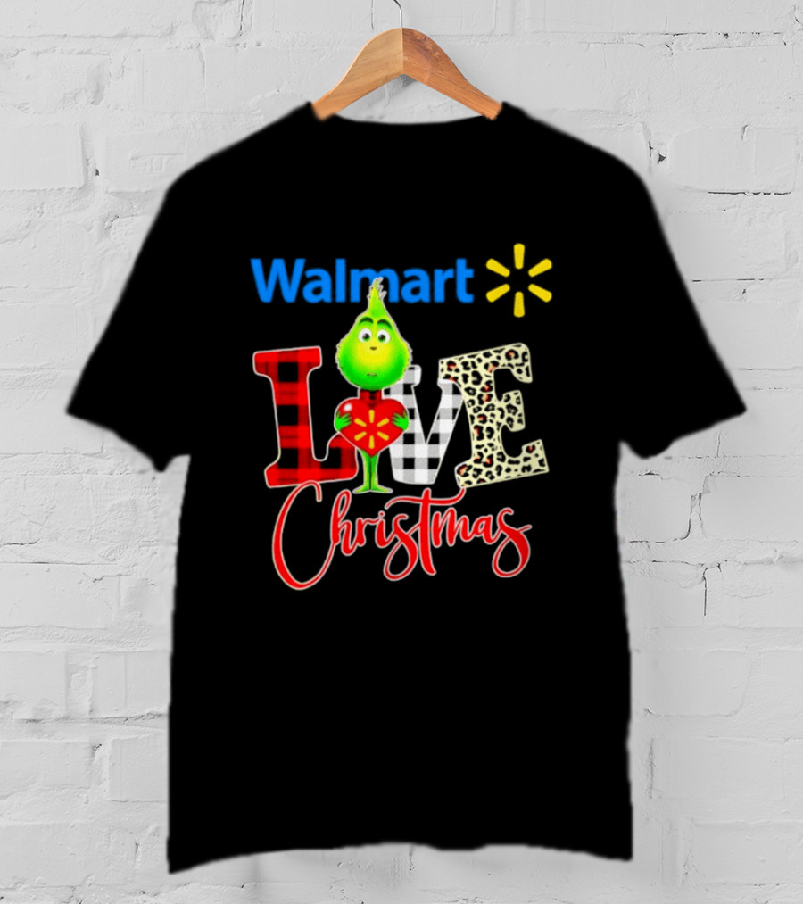 Walmart Grinch Love Christmas 2026 Cartoon T-Shirt