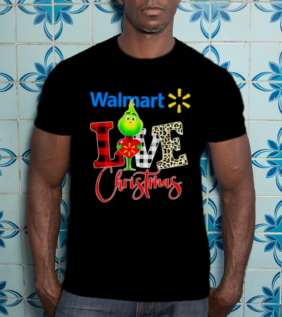 Walmart Grinch Love Christmas 2026 Cartoon T-Shirt