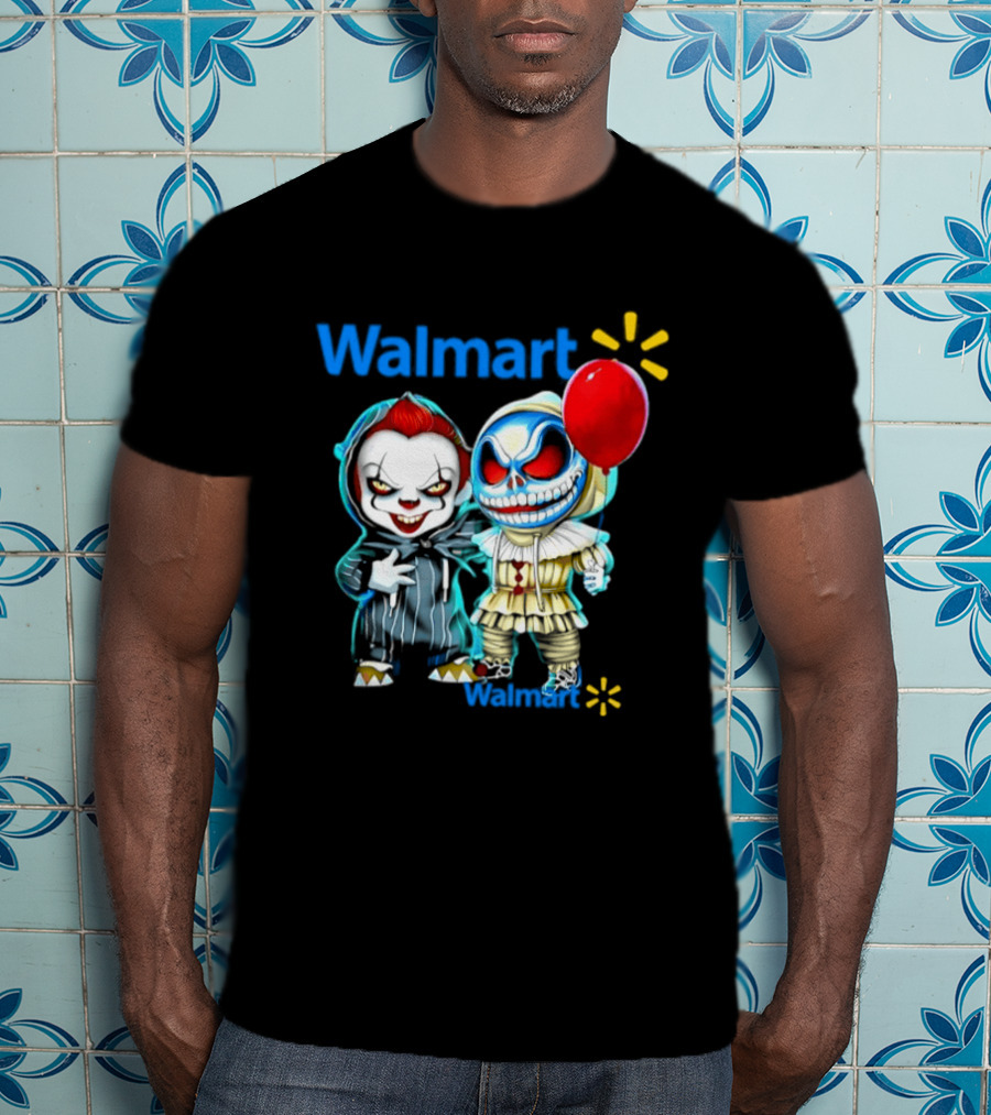 Walmart Pennywise Skellington 2026 Halloween Balloon Collaboration T-Shirt