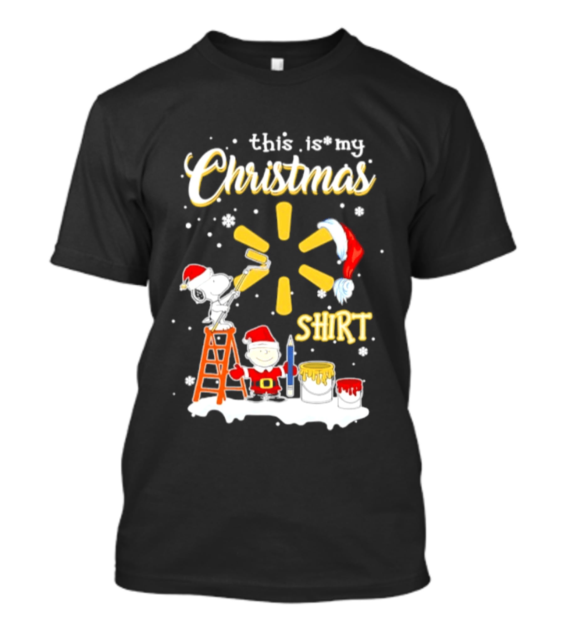 Walmart X Snoopy Woodstock Charlie Brown 2026 This Is My Christmas T-Shirt