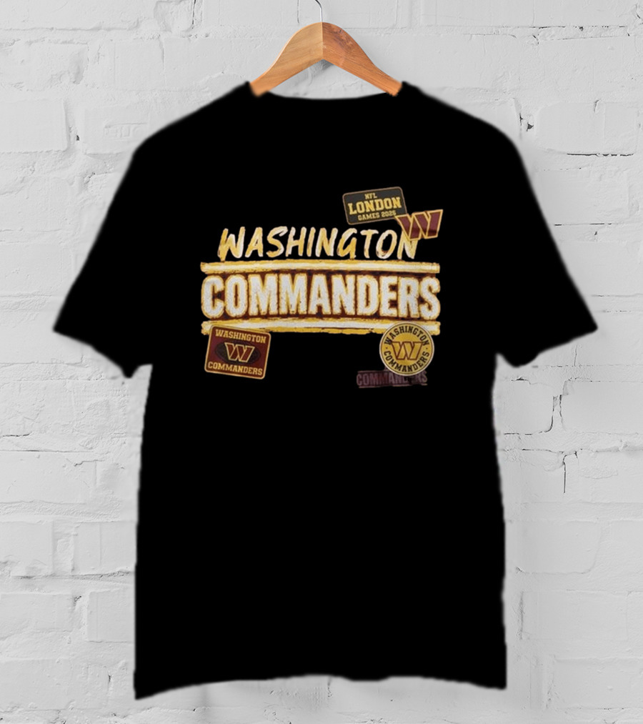 Washington Commanders NFL London Games 2026 Burgundy T-Shirt