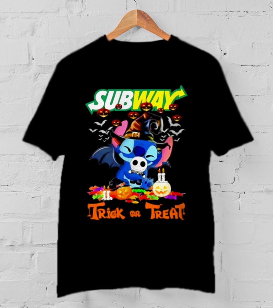 Subway Stitch Trick Or Treat Halloween 2026 T-Shirt