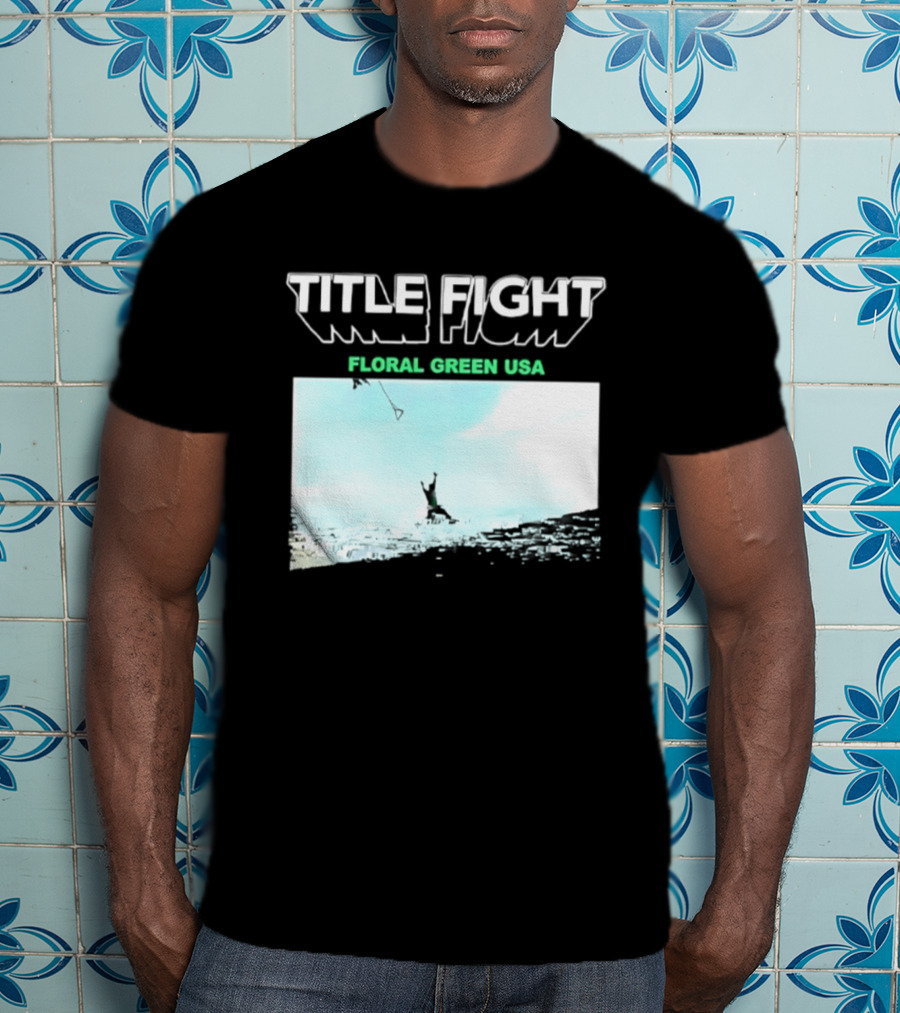 Title Fight Floral Green USA Hardcore Punk T-Shirt